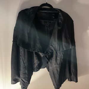 Lamb skin black jacket